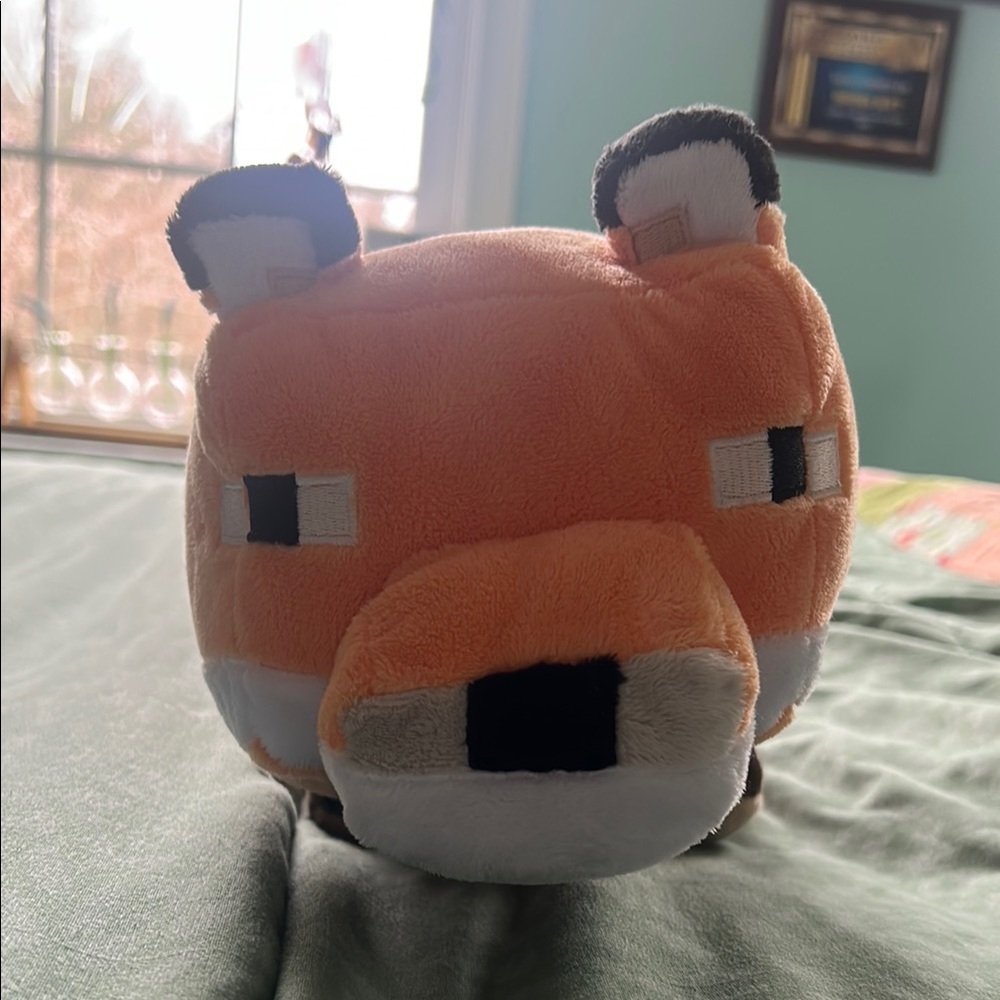 Orange Minecraft Fox Plush